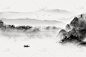 水墨山水画