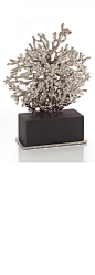 Sculptures, Designer Cast Silver Coral Desk Decorative, so beautiful, inspire your friends and followers interested in luxury interior design with beautiful accents like this from InStyle Decor Beverly Hills, Luxury Designer Furniture, Mirrors, Lighting, 