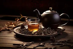 春茶品茶茶文化新鲜茶叶泡茶茶壶图片摄影图