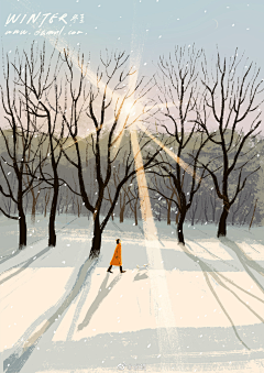 Nysyy采集到插画-雪景