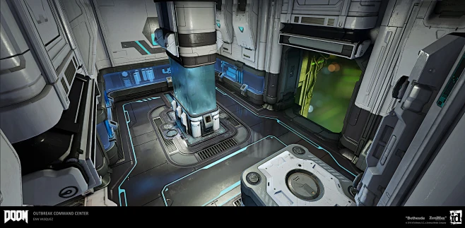 Doom: Outbreak Command Center, Ean Vasquez : A section of the ...