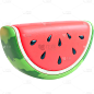 夏季果蔬通用3D立体水果元素素材
