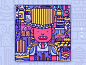 Baking web illustration design illustration ui