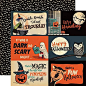 HALLOWEEN 4x6 JOURNALING CARDS - 12x12 Patterned Cardstock - Carta Bella