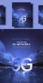 【乐分享】5G科技蓝色网络手机城市电路时代未来科幻海报PSD素材_平面素材_【乐分享】专业海外设计共享素材平台 www.lfx20.com