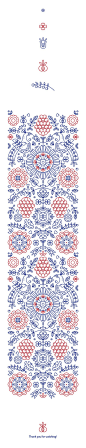 Ethnic pattern based on authentic symbols of classic Ukrainian drawings. line art formed into a simple yet complex pattern