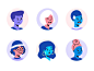 Workload Character Avatars people working tracking project managment avatars emotion webdesign character workload asana