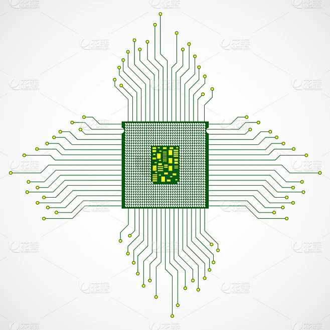 Cpu。微处理器。微芯片。技术符号素材-花瓣网