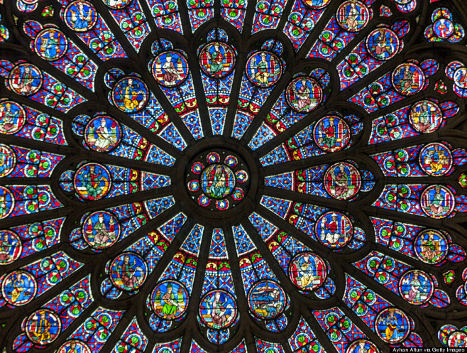 stained glass window...
