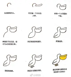 简笔画动物小教程（by：元霓真） ​#简笔画##手帐素材插画手绘# ​​​​