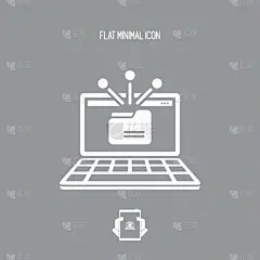 极简构图,平坦的,活页夹,图标,精神振作,团队,简单,顺序,分享,进攻