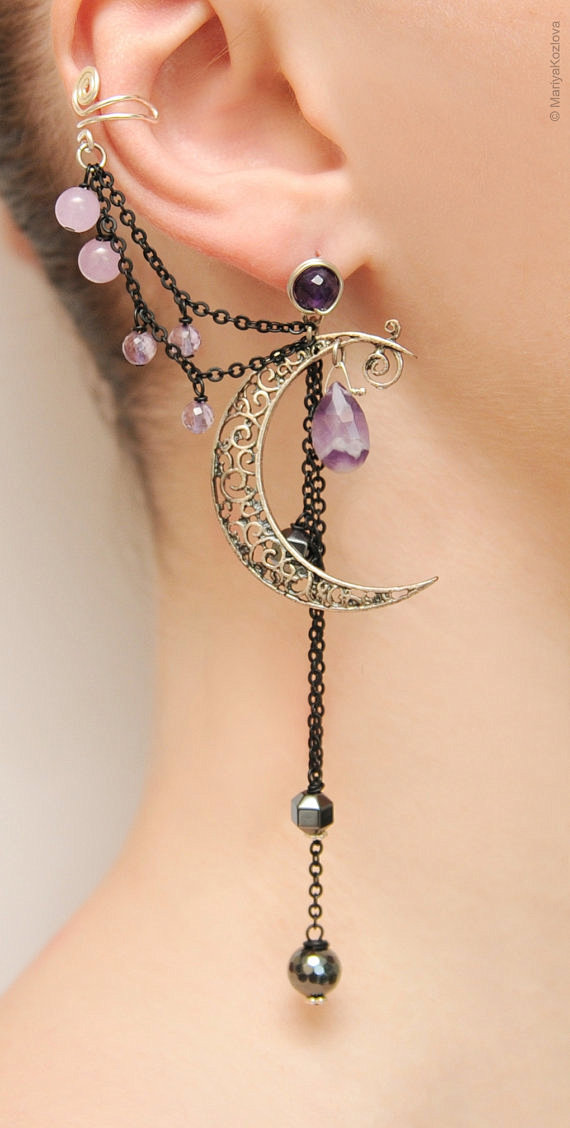 Silver Night Ear Cuf...