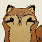 一品芝麻狐的原创芝麻狐表情头像图片