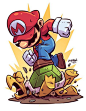Chibi Mario 8.5x11" Print — Derek Laufman