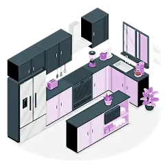 厨房电器插画