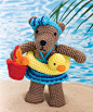 Beach Bear Rita, (free pattern)