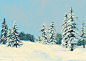 雪地_画画的陶然__插画师作品_涂鸦王国gracg.com