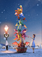 Zog Tv Special Marketing Stills (Lighting), Dieter Coetzee : I was part of the lighting team at Triggerfish Animation Studios for Magic Light Pictures working on their latest Christmas special "Zog". 

These are a few of the marketing stills I h