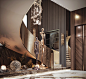 indoor luxury reception modern architecture Render visualization (8)