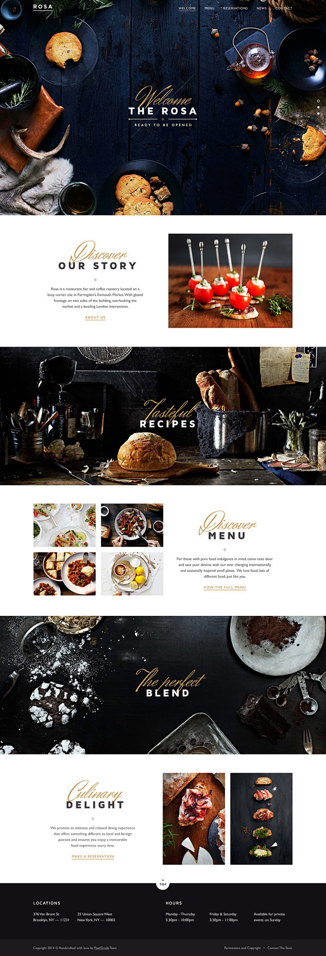 美食网站页面设计