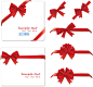红色彩带蝴蝶结包装礼盒矢量图素材免费下载-非凡图库