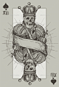 骷髅王——纹身矢量Skeleton King - Tattoos Vectors十字架,皇冠,死亡,涂鸦,杜克,邪恶,框架,手绘效果图,手绘,插图,国王,中世纪,巫术,五角星形,打牌,王子,复古,丝带,丰富,罗马数字,皇家,权杖,骨架,素描,头骨,黑桃,尖峰,矢量,古董 cross, crown, death, doodle, duke, evil, frame, hand drawing, hand drawn, illustration, king, medieval, necromancy, pen