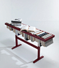 Wooden bookcase / coffee table BOOKEN by Lema