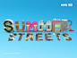 Summer Streets NYC in Crazy Typography by Chris LaBrooy