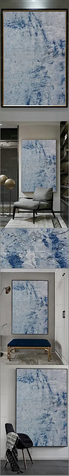 高清立体抽象油画艺术玄关（一千两百零八十三）