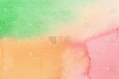 水的颜色背景。抽象艺术手画