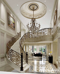 大宅别墅装修设计圈采集到欧式新古典风格