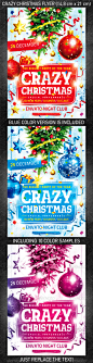Crazy Christmas Flyer - GraphicRiver Item for Sale