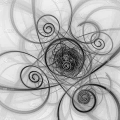 三维抽象分形插画背景创意设计