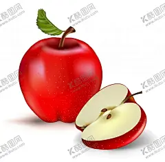 矢量苹果 【酷图网】矢量苹果,手绘苹果,苹果,水果蔬菜,蔬菜水果,绿色水果