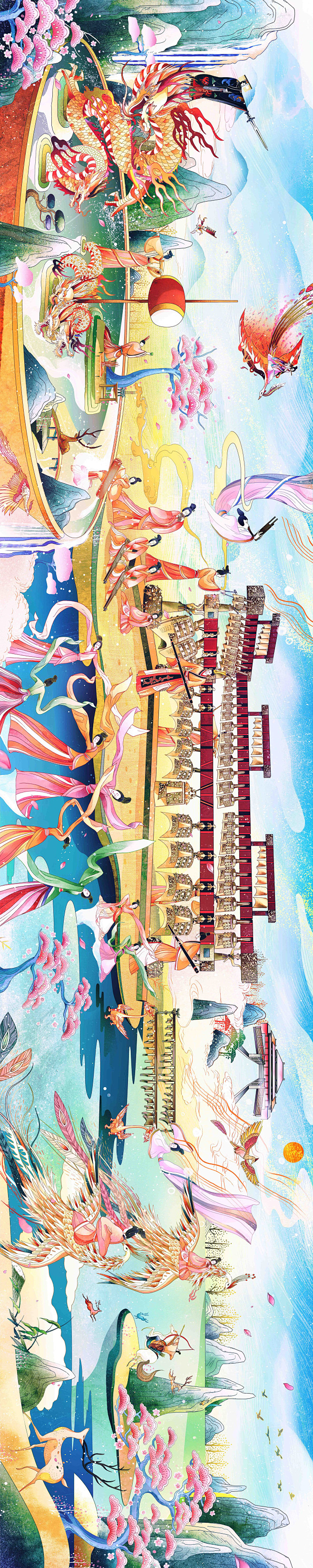 祥音瑞兽 祈福图