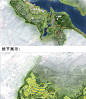 2022新旅游小镇规划彩平psd素材滨水景观山体公园彩平总图PS素材-淘宝网
