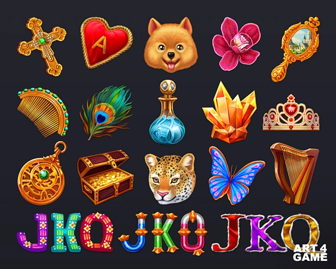 Merlin Slots - Icons & Frames : Some icons and UI frames done for ...