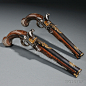 pair-of-silver-mounted-wilson-flintlock-pistols.jpg (1000×1000)