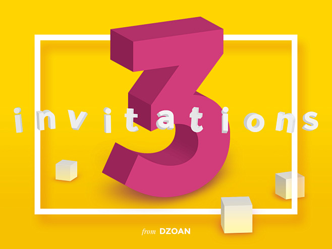 Dribbble invitations