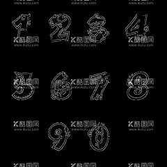 倒计时  - 源文件下载【酷图网】创意数字,数字,阿拉伯数字,周年庆,天数,1,2,3,4,5,原创,