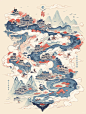 Ai绘画|古风地图系列！这次效果更好！
