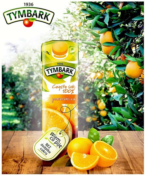 Tymbark orange juice...