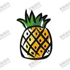 菠萝 【酷图网】手绘菠萝,矢量菠萝,菠萝,凤梨,手绘的凤梨,手绘凤梨,菠萝切片,凤梨切块,芒果切开,芒果剖开,芒果漫画,热带水果,水果蔬菜素材