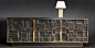 PHOENIX SIDEBOARD Bronze, charred wood