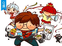 Q版漫画人物视频教程。可爱Q萌