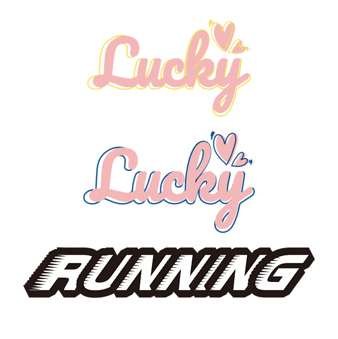 lucky字体原创