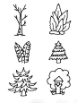 植物树木简笔画