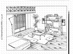 黑白线稿 漫画场景jpg (146)