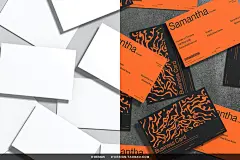 12款工业风名片卡片明星片设计作品贴图ps样机素材光影展示效果图
