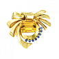 Gold, Citrine and Sapphire Bow Brooch, Tiffany & Co. – Doyle